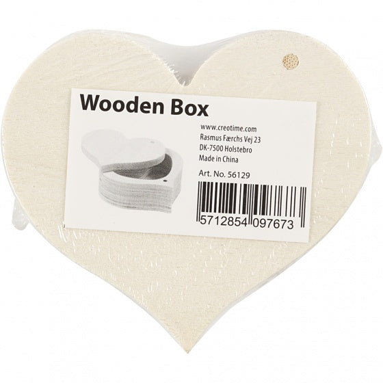 sieradendoosje/bewaardoosje hartje unisex 9 x 4 cm