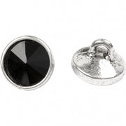 sieradenhanger 12 mm 8 stuks rond zwart