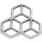 sieradenhanger 30 mm rond zilver