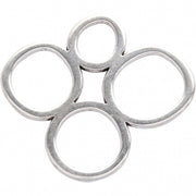 sieradenhanger 40 mm rond zilver