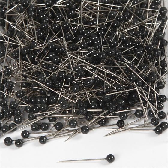 spelden zwart 25 mm 1000 stuks