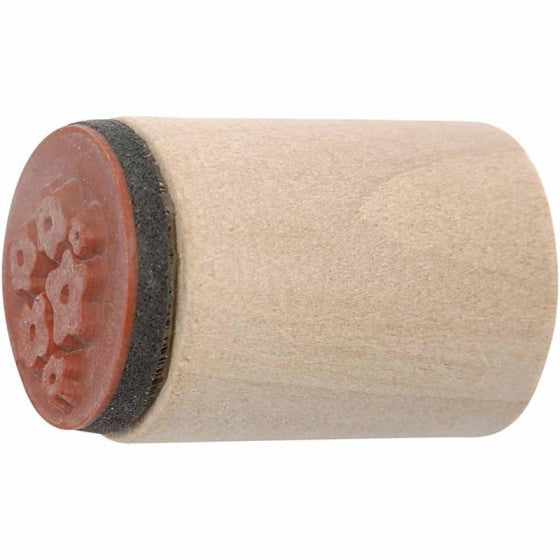 stempels bloemen en bladeren 20 mm 15 stuks