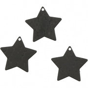 sterretjes 15 mm rond 4 stuks zwart