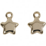 sterretjes 8 mm rond 4 stuks goud