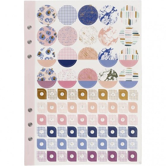 stickerboek A5 paars
