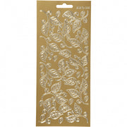 stickers goud bladeren patroon