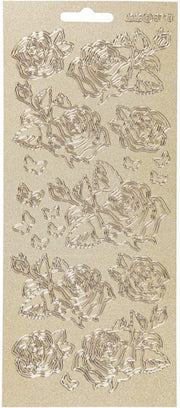 stickers goud rozen patroon