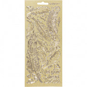 stickers goud veren patroon
