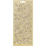 stickers goud vlinder patroon