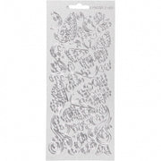 stickers zilver vlinder patroon