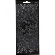 stickers zwart bladeren patroon
