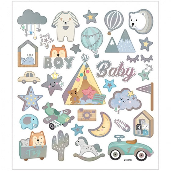 stickervel baby jongen 16