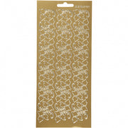 stickervel goud bladeren