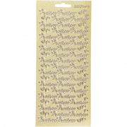stickervel lichtgoud Uitnodiging Fins 1 vel
