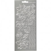stickervel zilver kerstster