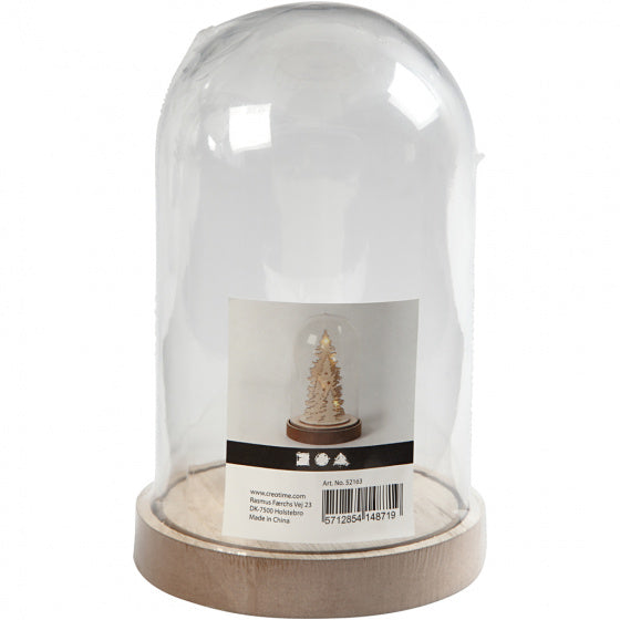 stolp op houten voet 18cm