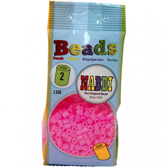 strijkkralen neon roze 1100 stuks