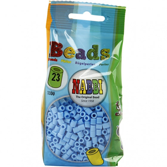 strijkkralen pastel blauw 1100 stuks