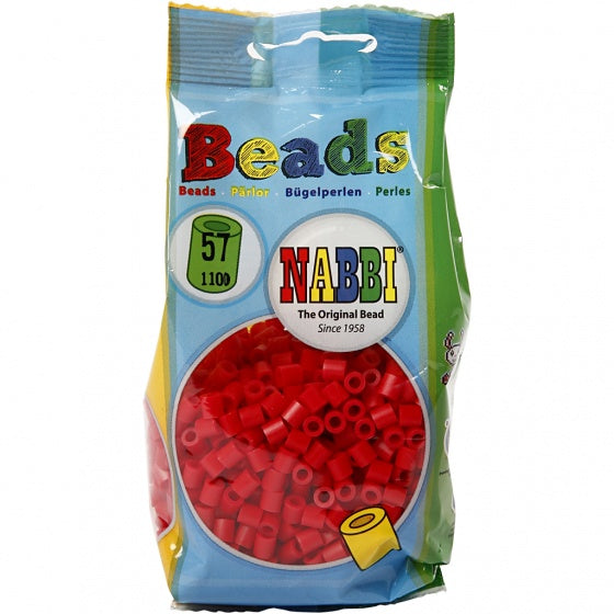 strijkkralen rood 1100 stuks