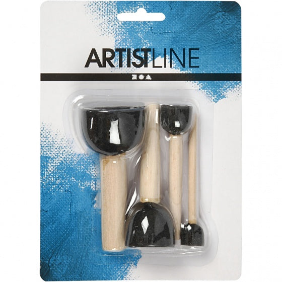 tamponeerstokjes foam 13-20-25-35 mm 4 stuks