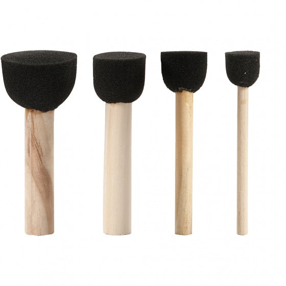 tamponeerstokjes foam 13-20-25-35 mm 4 stuks