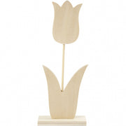 tulp hout 24 x 9 cm blank per stuk