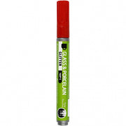 verfstift glas- & porselein glitter rood