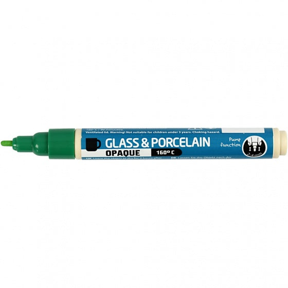 verfstift glas- & porselein groen