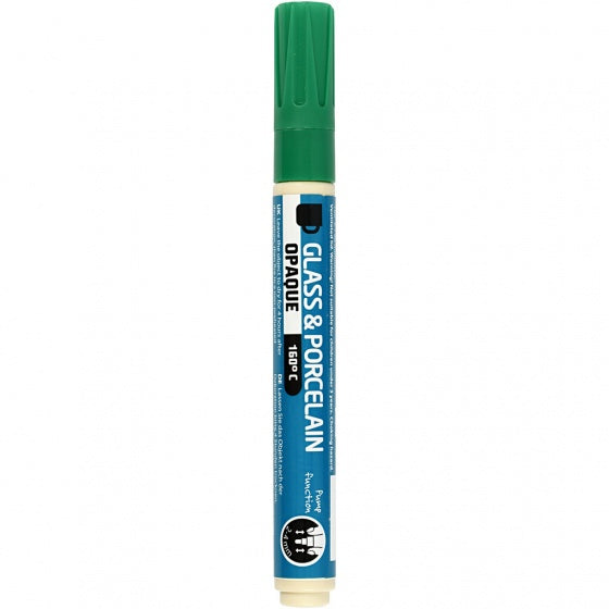 verfstift glas- & porselein groen