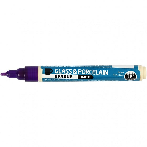 verfstift glas- & porselein paars