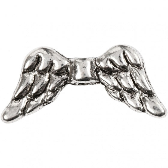 vleugeltjes 2 cm 16 stuks zilver
