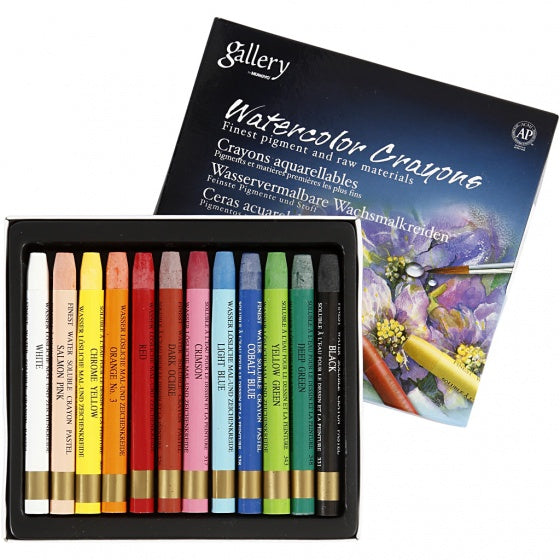 waskrijtset Gallery multicolor 12 stuks