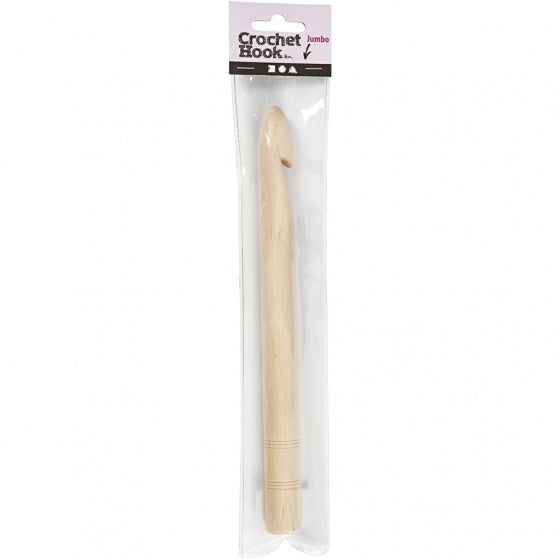 XL haaknaald hout 20 mm 23 cm