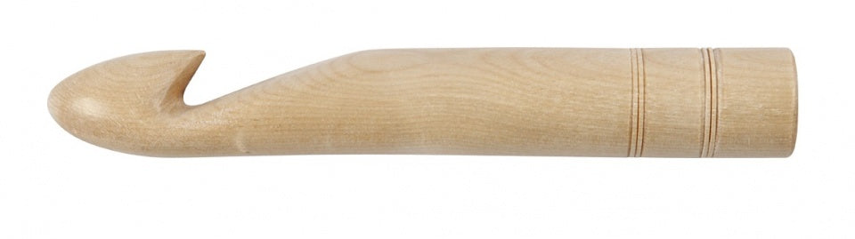 XL haaknaald hout 35 mm 23 cm
