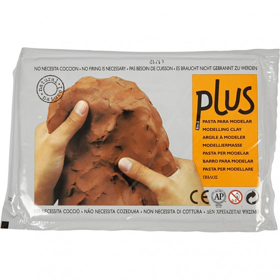 zelfhardende klei bruin 1000 gram