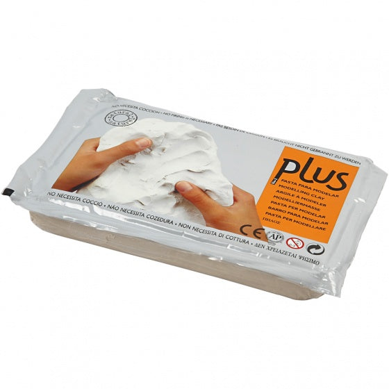 zelfhardende klei lichtgrijs 1000 gram