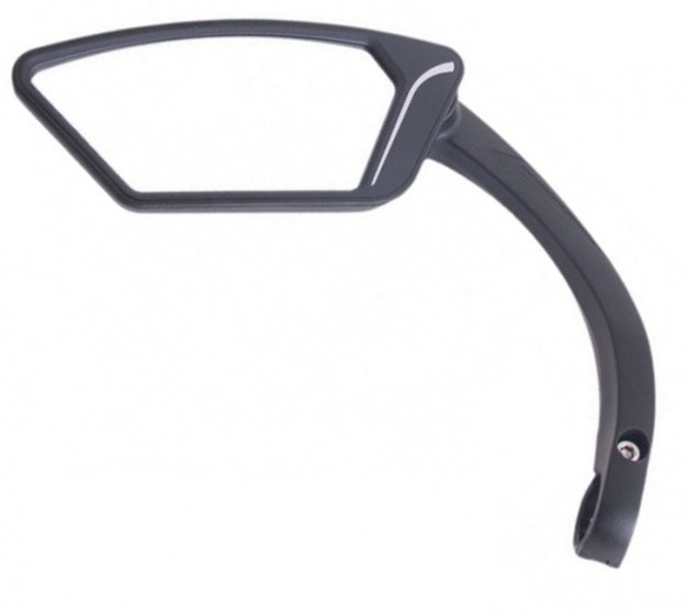 fietsspiegel e-bike links 12 x 16 cm zwart