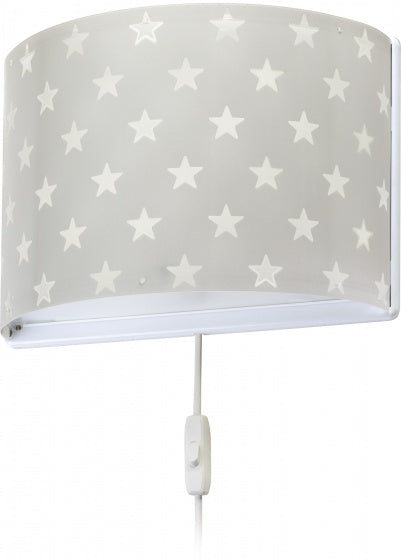 wandlamp Stars glow in the dark 31 cm E27 60W grijs