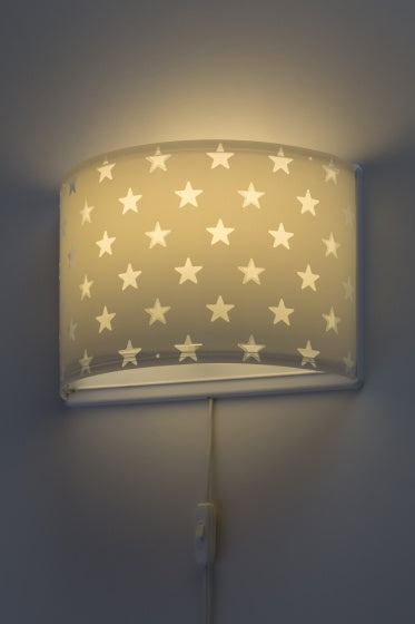 wandlamp Stars glow in the dark 31 cm E27 60W grijs