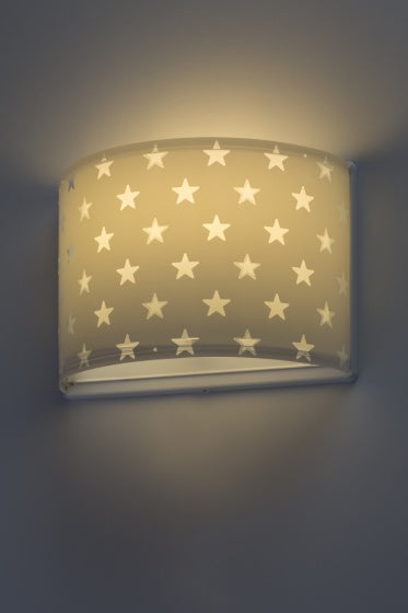 wandlamp Stars glow in the dark 31 cm E27 60W grijs