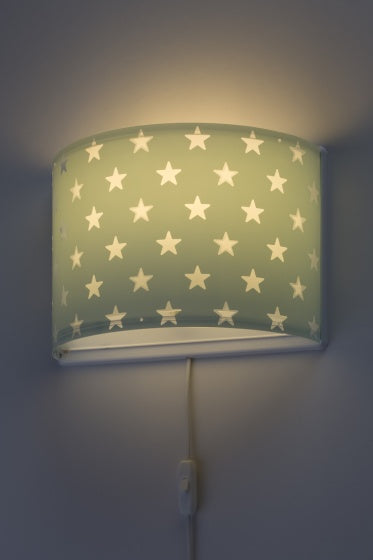 wandlamp Stars glow in the dark 31 cm E27 60W groen
