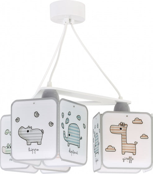 hanglampen Baby Zoo 39 x 39 cm E27 60W wit 3 stuks