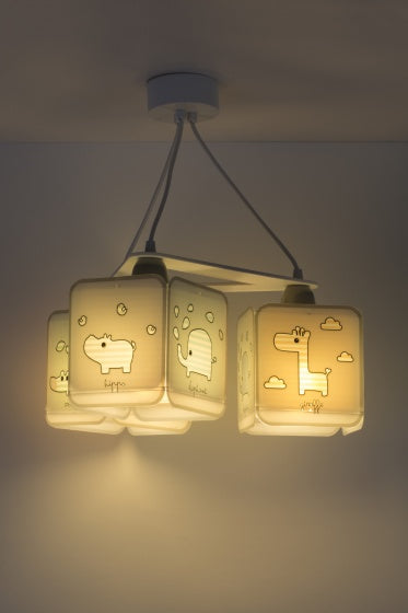 hanglampen Baby Zoo 39 x 39 cm E27 60W wit 3 stuks