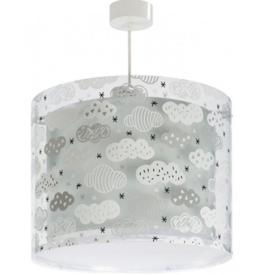 hanglamp Clouds junior 26 cm E27 60W grijs