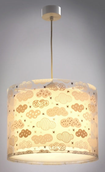 hanglamp Clouds meisjes 25 x 33 cm E27 60W roze