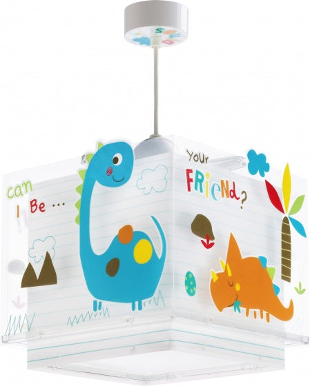 hanglamp Dinos glow in the dark 26 cm E27 60W wit