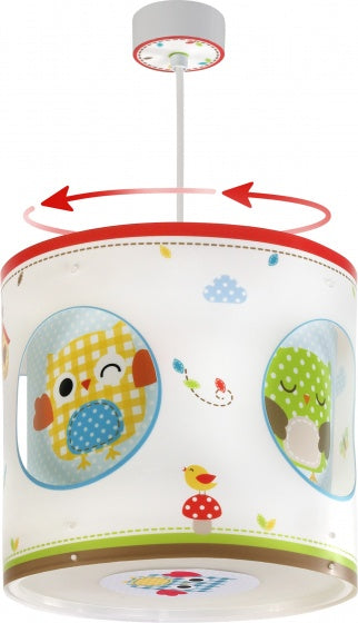 hanglamp draaiend Owls 21 x 26