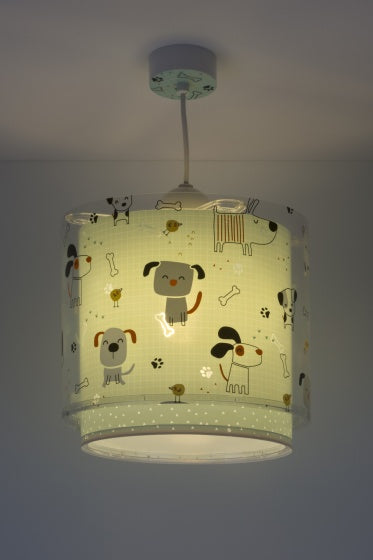 hanglamp Happy Dogs 21 cm E27 60W mintgroen