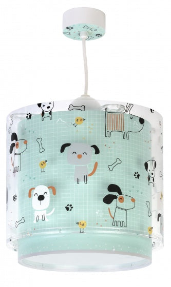 hanglamp Happy Dogs 21 cm E27 60W mintgroen