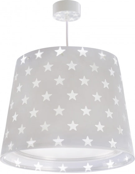 hanglamp Stars glow in the dark 33 cm E27 60W grijs